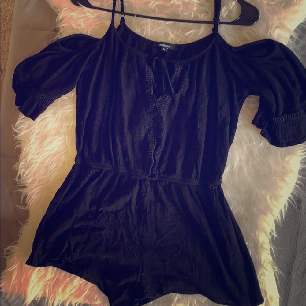 Black festival romper